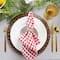 DII® Tango Red Gingham Check Cloth Dinner Napkins, 6ct.